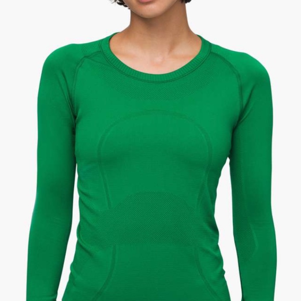 Lululemon swiftly tech long sleeve (2.0 race version) in green